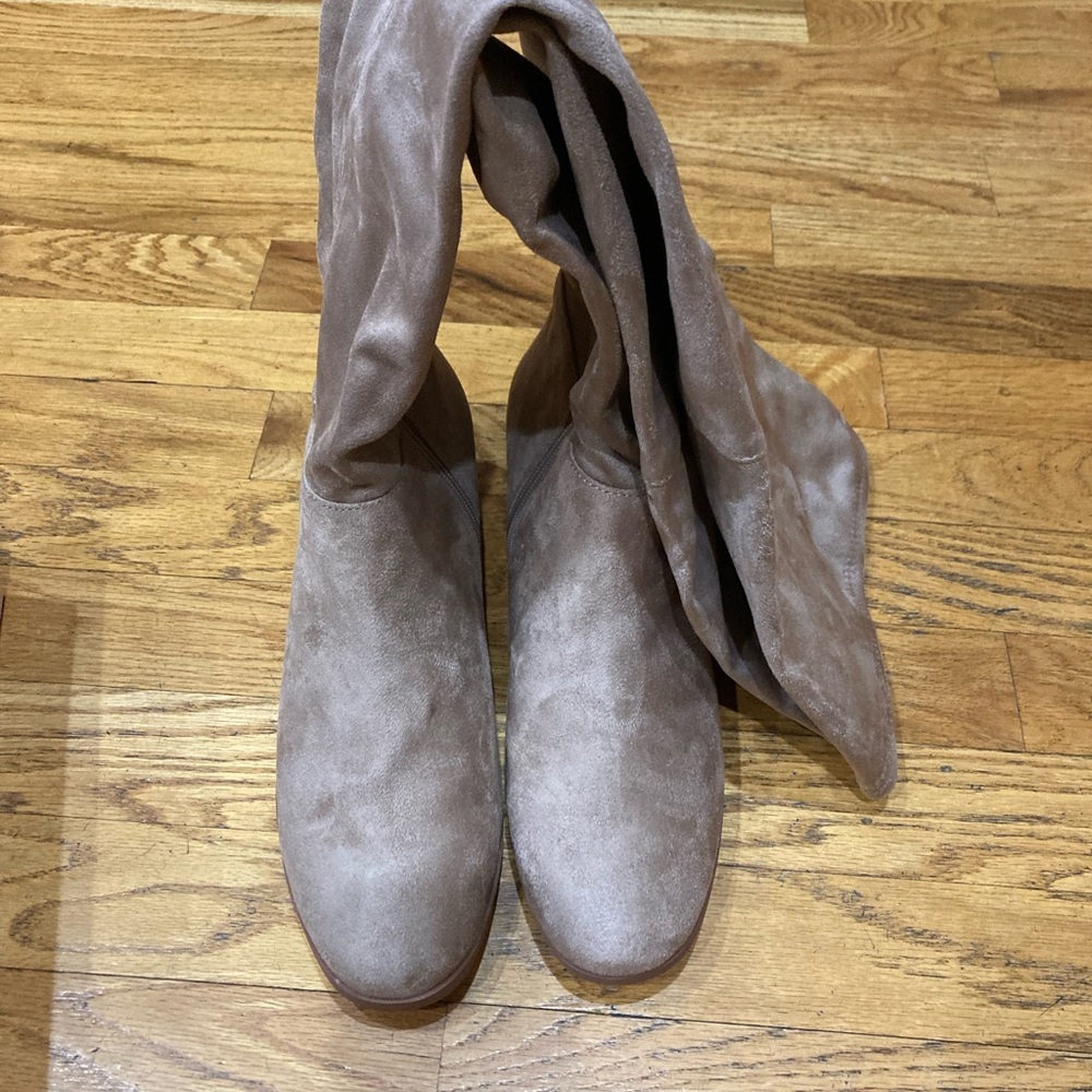 Chinese Laundry Over the Knee Boot Felix Suedette Mink Size 8